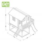 Domek cedrowy dla dzieci EXIT LOFT 550 /naturalny/