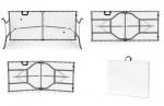 Stół cateringowy ogrodowy składany 153 cm /biały/