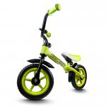 Rowerek biegowy z hamulcem RICOKIDS RC-302 /limonkowy/