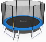 Trampolina z siatką i drabinką średnica 374cm