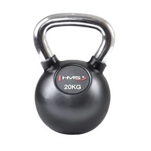 KETTLEBELL ŻELIWNY POKRYTY GUMĄ HMS KGC 20 KG