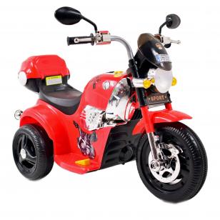 MOTOR CHOPPER SPORT Z KUFERKIEM, KOGUTEM I  DŹWIĘKAMI/X818