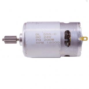 SILNIK DO POJAZDÓW NA AKUMULATOR -24V-DL-555- 200W-18000RPM