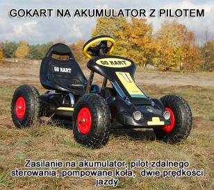 Gokart na akumulator sterowany pilotem  pompowane koła /PB9788