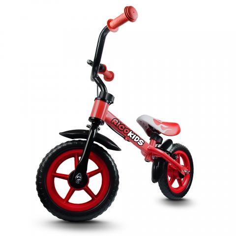 Rowerek biegowy z hamulcem RICOKIDS RC-103 /czerwony/