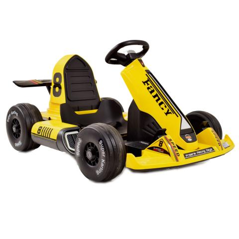 SZYBKI GOKART FANCY NA AKUMULATOR 12V, REGULOWANA  - ROZSUWANA R