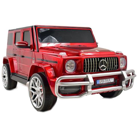 MERCEDES G63 AMG DLA 2 DZIECI, 24V, 4X4,  MIĘKKIE KOŁA EVA, MIĘK