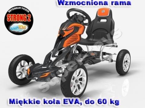 MEGA GOKART MIĘKKIE KOŁA EVA 5-12 lat,  DO 60 KG/1504