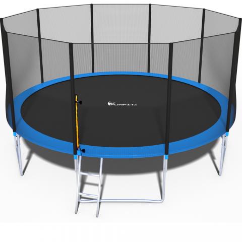 Trampolina z siątką i drabinką średnica 465cm